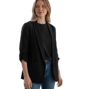 Elevenses Classic Lined Black Blazer size large